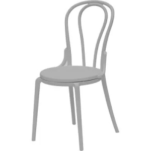 SCAUN PENTRU CAFENEA/RESTAURANT, GRI, DIN PLASTIC DUR, ARTIM GROUP SELECTION