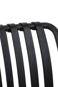 SCAUN PENTRU EXTERIOR/INTERIOR STRIPS, NEGRU, DIN POLIPROPILENA, STIL MODERN MINIMALIST - Img 5