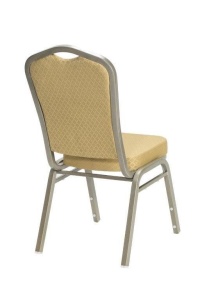 SCAUN PENTRU SALA EVENIMENTE/CONFERINTA MEDIOLAN 25X25 BEJ/ARGINTIU DESIGN CLASIC - Img 2