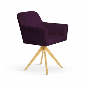 SCAUN PIVOTANT MAKSIMA 2, MOV/STEJAR, STIL MODERN - Img 2