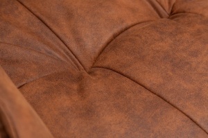 SCAUN ROTATIV, LOUNGER, MICROFIBRA MARO, COD 39838, STIL VINTAGE - Img 6