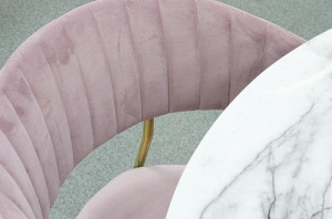 SCAUN ROZ DIN VELUR MARGO STIL MODERN - Img 2