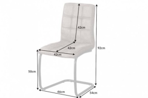 SCAUN TAUPE VINTAGE MODENA 40551 DESIGN MODERN - Img 7