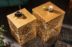 SET 2 MASUTE DE CAFEA, LEAF , COD 40613, DIN METAL, STIL INDUSTRIAL - Img 2