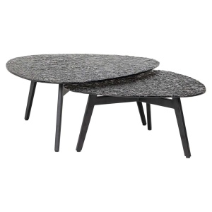 SET 2 MASUTE DE CAFEA RILEY, 211888, CONFECTIONATA DIN STICLA SI METAL, CULOAREA MARO INCHIS, STIL MODERN