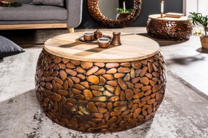 SET 2 MASUTE DE CAFEA STONE MOSAIC 38750 DESIGN MODERN UNICAT - Img 2