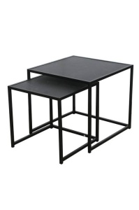 SET 2 MASUTE OFFICE, SLIM LINE 50CM, LEMN SI METAL, COD 44179 - Img 3