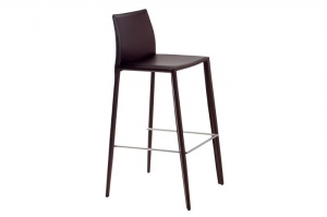 SET 2 SCAUNE CAFENII DIN PIELE RECICLATA MILANO 35617 - DESIGN MODERN - Img 2