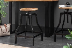 SET 2 SCAUNE DE BAR IRON FROST 39397 STIL VINTAGE - Img 2