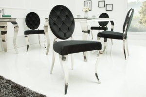SET 2 SCAUNE DINING ,ELEGANTE, BAROC, DIN METAL SI CATIFEA, DESIGN EXCLUSIV, ARTIM GROUP SELECTION