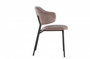 SET 2 SCAUNE TRACY , DIN CATIFEA GRI/SAMPANIE SI PICIOARE NEGRE, COD 43152, DESIGN INDUSTRIAL - Img 3