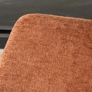 SET 4 SCAUNE, ARTIM MEBLE, REALIZAT DIN MATERIAL TEXTIL BOUCLE CARAMIZIU SI METAL, STIL MODERN - Img 4