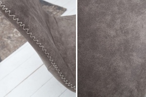 SET 4 SCAUNE, NEGRU/TAUPE, AMSTERDAM, COD 38366, DESIGN RETRO VINTAGE - Img 5