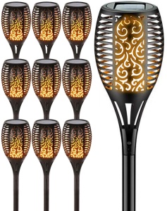 SET DE 9 LAMPI SOLARE LED 291214, 78X12 cm, NEGRU, DIN METAL, STIL MODERN, TU