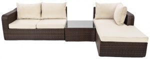 SET DE GRADINA RATTAN SOFA + MASUTA - Img 5