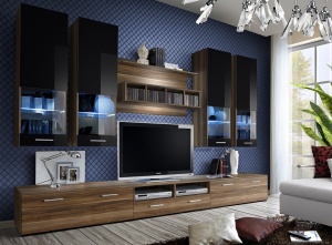 SET MODULAR LIVING DORADE, CU ILUMINARE LED, NS DO, STIL MODERN, ASM