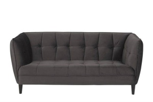 SOFA CONFORTABILA, JONNA GRI, CU TAPITERIE DIN TEXTIL MATLASAT, STIL SCANDINAV B2 - Img 2