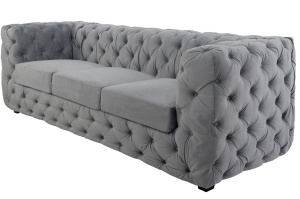 SOFA EXCLUSIV VIP 209CM GRI DIN STOFA DE LUX DESIGN DEOSEBIT