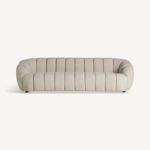 SOFA EXCLUSIVISTA LAJOUX, CULOARE BEJ, DIN LEMN SI TEXTIL, VICAL HOME