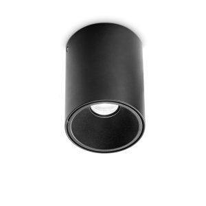 SPOT NITRO PL ROUND D10, NEGRU, DIN ALUMINIU, STIL MODERN