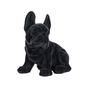 STATUETA DECORATIVA DOG MIRO, NEAGRA, DIN POLIRASINA, STIL MODERN, B2