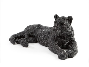 STATUETA DECORATIVA LEONA 946370, MARE, NEAGRA, DIN POLIRESINA, STIL MODERN, SCHULLER - Img 5
