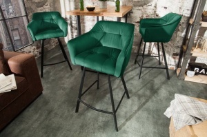 STOC 1 BUC!!! SCAUN DE BAR 100CM, LOFT COD 40309, DIN METAL SI CATIFEA, DESIGN RETRO - Img 6