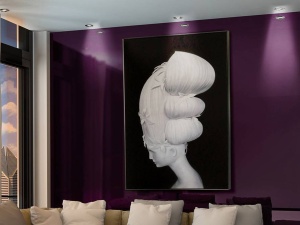 TABLOU DECORATIV CLIO 316872, PRINT PE PANZA, STIL MODERN, SCHULLER - Img 4