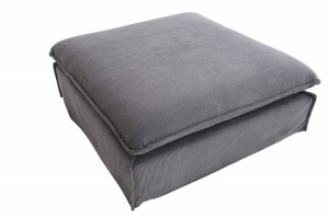 TABURET 100CM, TEXTIL FOARTE MOALE, GRI, MODEL DEOSEBIT, ARTIM GROUP SELECTION - Img 4