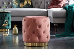 TABURET BAROCK CHESTERFIELD ROZ INCHIS/AURIU 39243 STIL CLASIC
