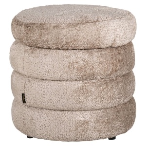 TABURET CU SPATIU DE DEPOZITARE ADELE SHEEP NATURE 01, S4615, CONFECTIONAT DIN 100% POLIESTER, LEMN, PLACAJ SI SPUMA