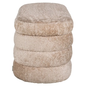 TABURET CU SPATIU DE DEPOZITARE CAMILLE SHEEP NATURE 01, S4616, CONFECTIONAT DIN 100% POLIESTER, LEMN, PLACAJ SI SPUMA - Img 2
