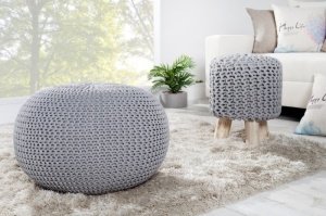 TABURET MULTIFUNCTIONAL GRI LEEDS 23106 - DESIGN MODERN - Img 4
