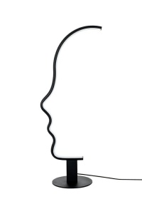VEIOZA FACE TABLE NEAGRA, CONFECTIONATA DIN OTEL INOXIDABIL SI ALUMINIU, STIL MODERN