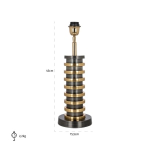 VEIOZA JALINE NEGRU/AURIU, LB-0143, CONFECTIONATA DIN ALUMINIU SI FIER, STIL MODERN - Img 2