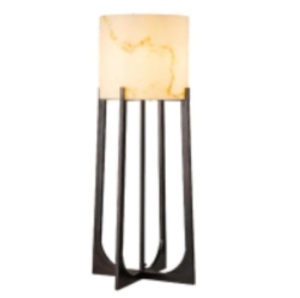 VEIOZA LOURA MARE BRONZ, LB-0191, CONFECTIONATA DIN METAL SI MARMURA ARTIFICIALA, STIL MODERN
