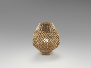 VEIOZA YAIZA, 36 CM, NATURAL, DIN METAL SI LEMN, STIL MODERN