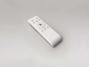 VENTILATOR VENTO, CU TELECOMANDA, 35/45 CM, ALB MAT/BRONZ/OPAL, DIN METAL SI ACRIL, STIL MODERN - Img 5