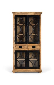 VITRINA 200CM, 1592, DIN LEMN DE MANGO, STICLA SI METAL, ARTIM GROUP SELECTION