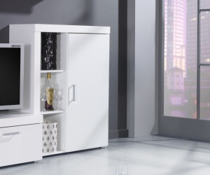 VITRINA LIVING SAMBA REG3 ALBA DESIGN MODERN CM