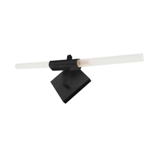 APLICA CU LED-URI CANDELABR, NEGRU, DIN METAL SI STICLA, STIL MODERN, B2