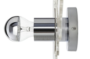 APLICA ICE 3D, CROM/TRANSPARENT, DIN METAL SI ACRIL, STIL MODERN - Img 4