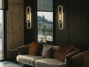 APLICA ODELE, 70 CM, AURIU MAT, DIN ALUMINIU SI METAL, STIL MODERN