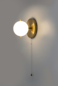 APLICA ORO, AURIE, CONFECTIONATA DIN METAL SI STICLA, STIL MODERN - Img 3