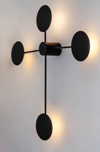 APLICA/PLAFONIERA SHADOW 4, DIN METAL, NEGRU, STIL MODERN, B2 - Img 4