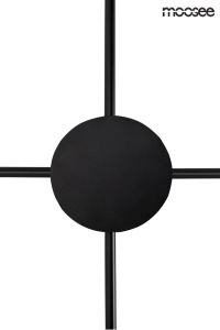 APLICA SHADOW 4 CLOSE, NEAGRA, CONFECTIONATA DIN METAL, STIL MODERN - Img 3