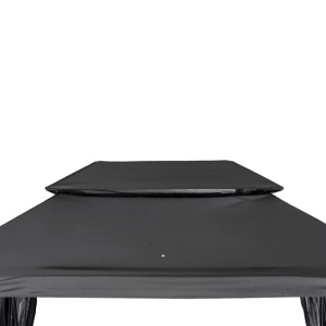 BALANSOAR DE GRADINA, ARTIM MEBLE, REALIZAT DIN TEXTIL IMPERMEABIL SI METAL, CULOARE NEAGRA/GRI, STIL MODERN - Img 10