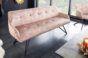 BANCA 160CM, EUPHORIA, CATIFEA GRI/CHAMPAGNE, COD 43126, STIL MODERN