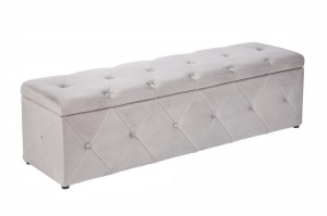 BANCHETA 140CM, EXTRAVAGANCIA ARGINTIE, COD 39768, STIL MODERN CU TAPITERIE DIN CATIFEA - Img 6