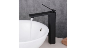 BATERIE LAVOAR REA SONIC, HIGH, NEGRU, DESIGN MODERN, CALITATE SUPERIOARA, REA - Img 2